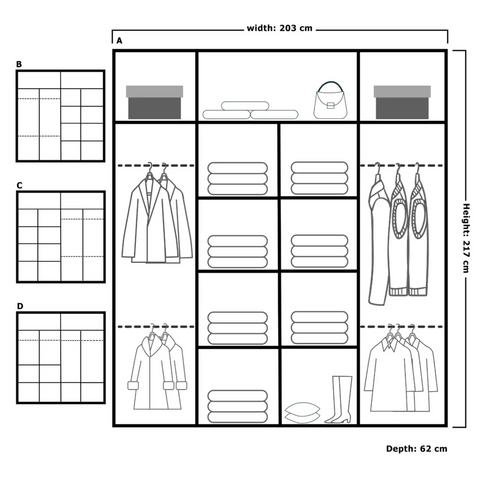 DIAMOND SLIDING WARDROBE